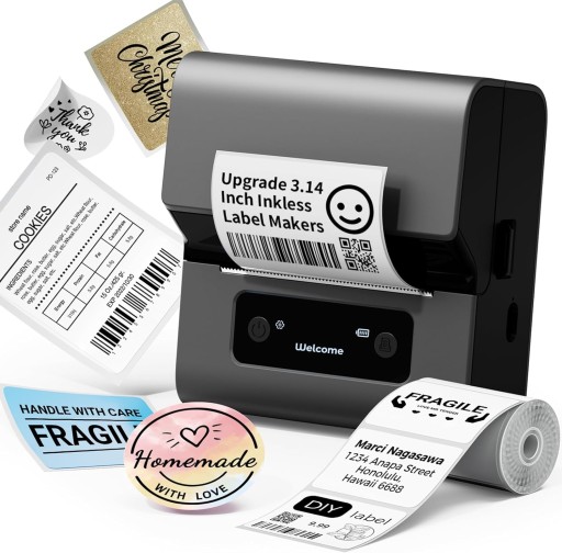 Phomemo M221 drukarka termiczna etykiet Bluetooth IOS Android PrintMaster