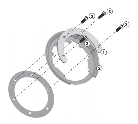 KAPPA BF11K adapter pierścień do TANKLOCK DUCATI KTM