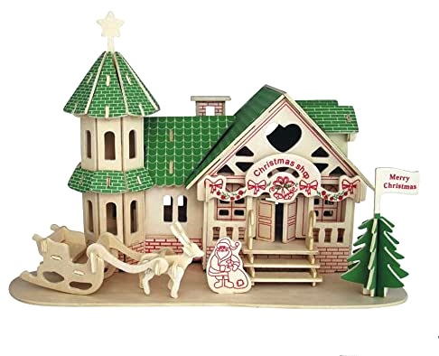 PUZZLE 3D DOMEK MIKOŁAJ SKLEP ŚWIĄTECZNY ŚWIĘTA