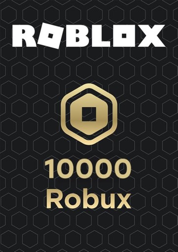 Roblox 10000 Robux Doładowanie Kod Podarunkowy Prepaid Giftcard