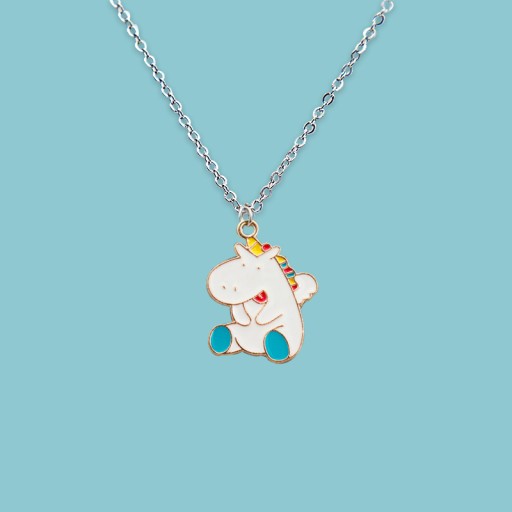 Doraemon Cartoon Color Necklace Stainless Steel