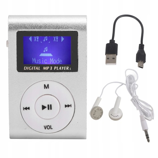 Odtwarzacz MP3 32GB Dyktafon SŁUCHAWKI Zestaw