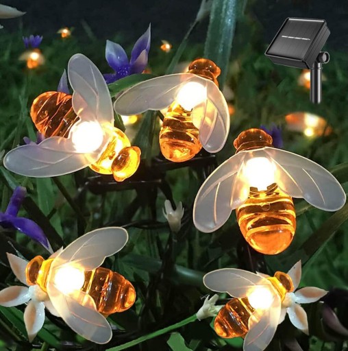 GIRLANDA SOLARNA OGRODOWA WISZĄCA OZDOBNA LED