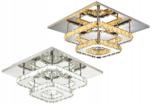 LAMPA SUFITOWA KRYSZTAŁOWA PLAFON GLAMOUR 8W