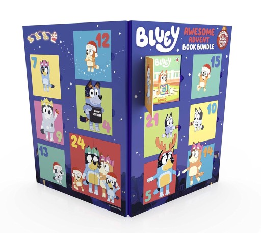 BLUEY AWESOME ADVENT BOOK BUNDLE AN ADVENT CALENDAR