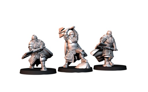 Kalak Dwarves - King Guard 3x Zestaw