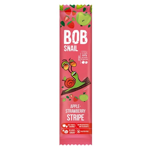 Bob Snail Stripe *Jabłko-Truskawka* 14g