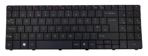 KLAWIATURA PACKARD BELL LJ61 LJ65 LJ75 TJ61 TJ62 TJ65 TJ67 TJ71 ANGIELSKA