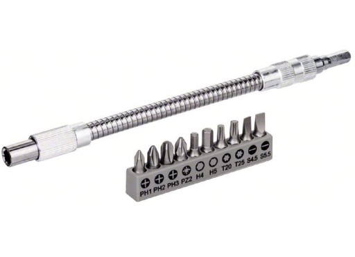BOSCH METALOWA ELASTYCZNA PRZEDŁUŻKA + 10 BITÓW
