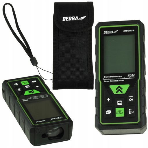 DEDRA DALMIERZ LASEROWY 50M - MIERNIK ODLEGŁOŚCI METRY/CALE/STOPY MC0933