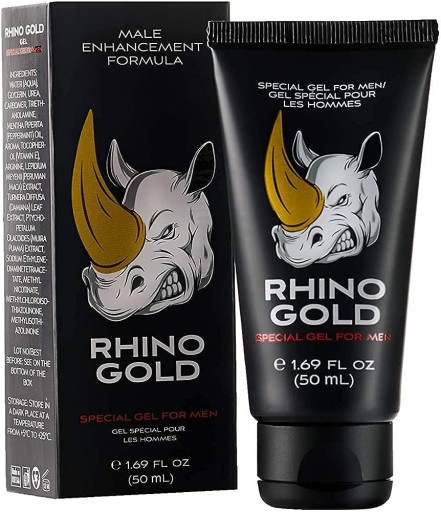 RHINO GOLD GEL ŻEL POWIĘKSZAJACY PENISA MOCNA EREKCJA POTENCJA ORYGINAL 50M