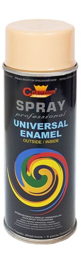FARBA SPRAY UNIWERSALNA CHAMPION BEŻOWY RAL 1001 400ML