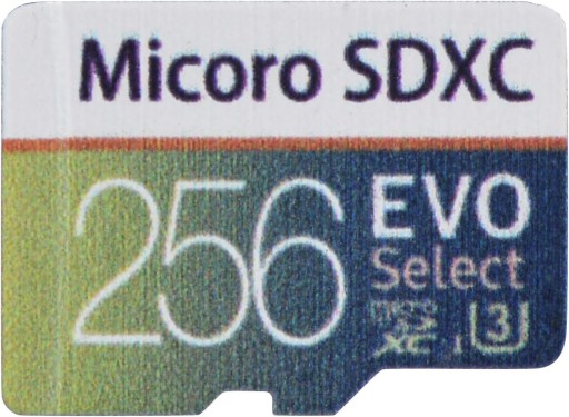 Szybka karta pamięci Micro SD 256 GB SDSX klasy 10 z adapterem