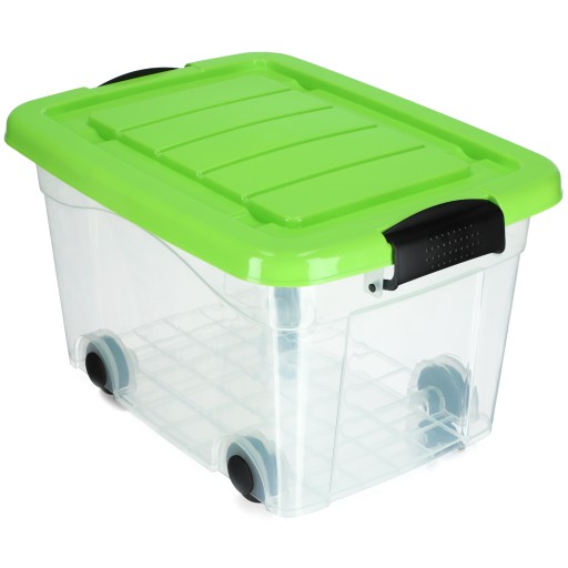 POJEMNIK PUDEŁKO ORGANIZER ZABAWKI NA KÓŁKACH 20L