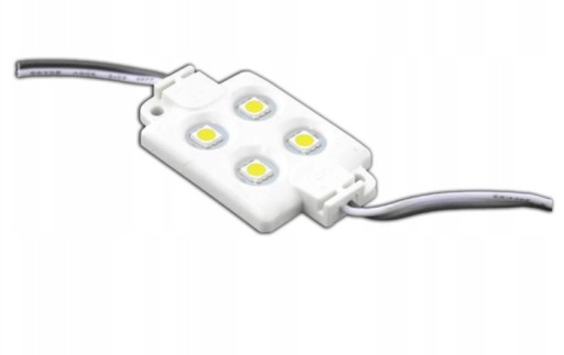 Moduł 4 LED 4W 12V Biały CIEPŁY kwadratowy (1291)