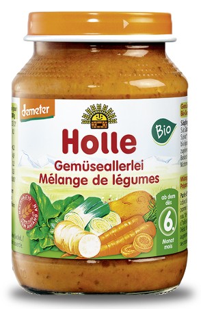 HOLLE Danie Puree Mix Warzywny Bio 190g