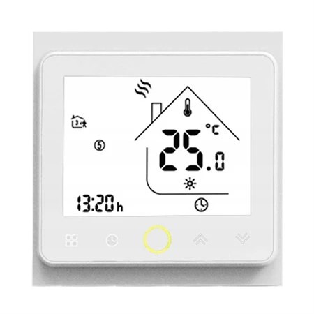 Termostat Pokojowy LCD WiFi do kotła Biały Tuya 5A