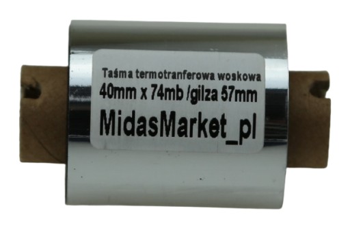 TAŚMA KALKA TERMOTRANSFEROWA 40x74 WOSK WOSKOWA