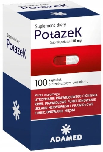 Potazek 100 kapsułek Potas