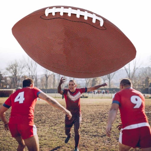 Skóra PU Halowa piłka nożna na świeżym powietrzu Rugby Rozmiar 9 Gra DA