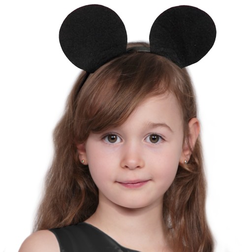 OPASKA MYSZKI MICKEY USZY MYSZKI MIKI CZARNE