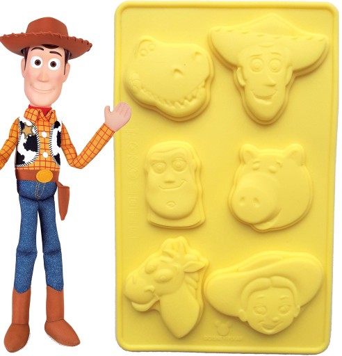 SILIKONOWA FOREMKA TOY STORY DO ŻELKÓW PRALINEK CZEKOLADY masy DEKORACJA