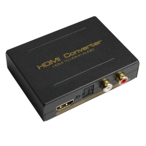 Konwerter HDMI do HDMI+Audio RCA L/R TOSlink SPDiF
