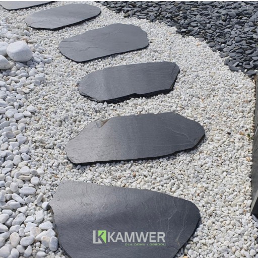 Kamień Ścieżkowy Step grfitowy Nera Owalny 30-40cm Ogrodowy