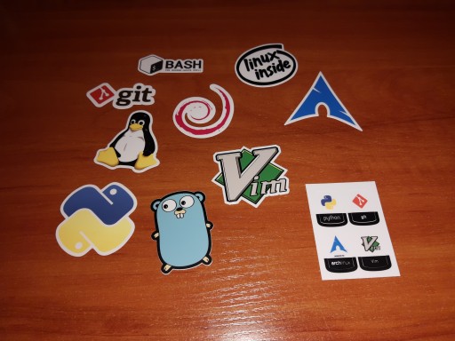 Naklejki Linux / Unix Stickers - 13 sztuk
