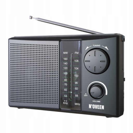 PRZENOŚNE RADIO NOVEEN PR450 FM/MW SIEĆ BATERIE