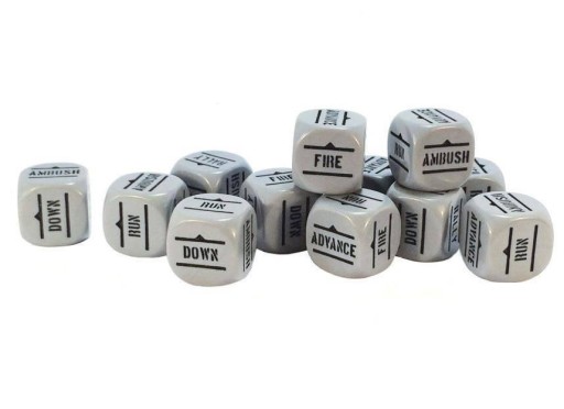 Bolt Action Order Dice - Grey