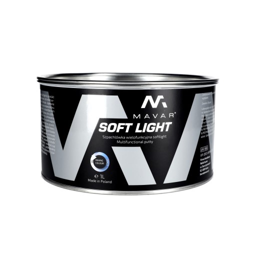 MAVAR Soft Light Szpachlówka szpachla multifunkcyjna 1L + utwardzacz