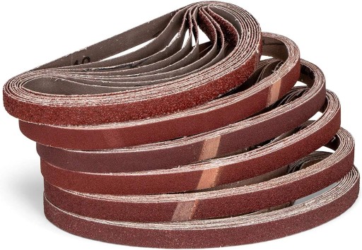 96 sztuk/taśmy ścierne z tkaniny / 13 x 451 mm/po 16 x ziarno 40-60 - 80-12
