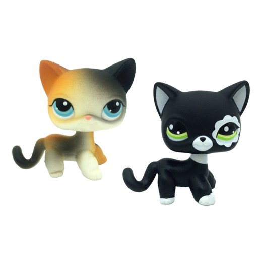 2SZT LPS KRÓTKOWŁOSE LALKI KOTKI LITTLEST PET SHOP KITTY