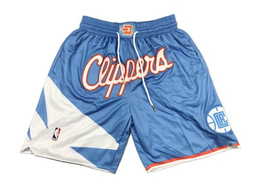 Spodenki Z Kieszeniami Wyszywane Los Angeles Clippers