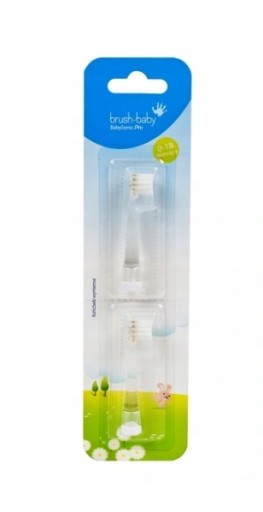 BRUSH-BABY - końcówki do szczoteczki 0-18mcy PRO