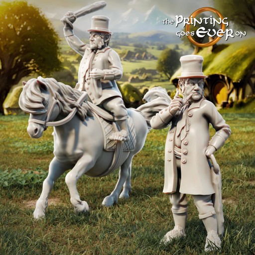 Halfling Sheriff On Foot and Mounted x2 The Printi