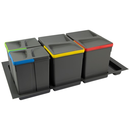 Kosz Segregator na śmieci 90 2x15L, 2x7L EMUCA