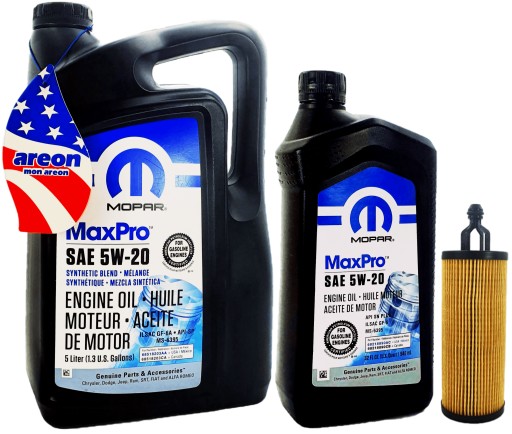 MOPAR 5W20 6L + FILTR 68191349AB