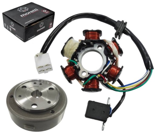 Magneto z Iskrownik 6 cewek 139FMB JUNAK BARTON ROMET Iskrownik Motorower