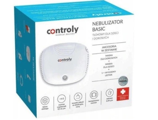 INHALATOR Nebulizator Basic dla Dzieci i Dorosłych
