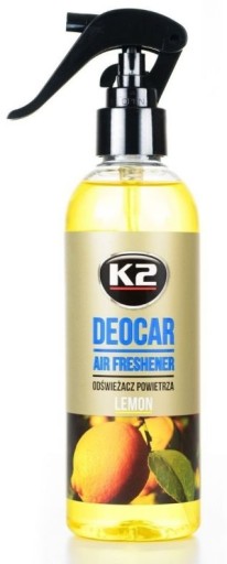 ODŚWIEŻACZ POWIETRZA ZAPACH K2 DEOCAR LEMON 250ML