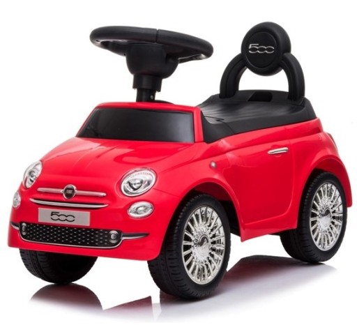 SUN BABY POJAZD JEŻDZIK CHODZIK FIAT 500 czerwony