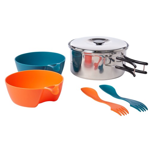Naczynia turystyczne McKinley Steel Set zestaw