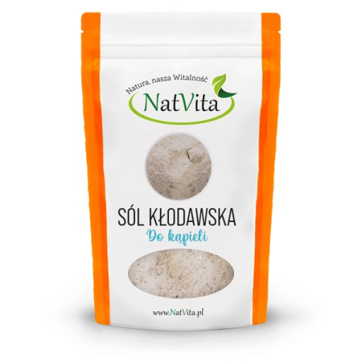 Sól Kłodawska Do Kąpieli Naturalna Mielona Relaks 1,2kg NatVita