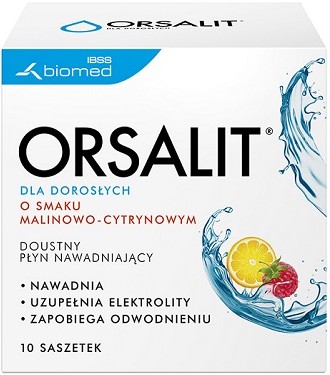 ORSALIT dla dorosłych elektrolity nawadnia 10 saszetek