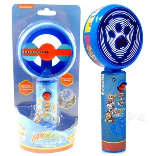 WIATRAK WIATRACZEK PSI PATROL PROJEKTOR LED MUZYKA
