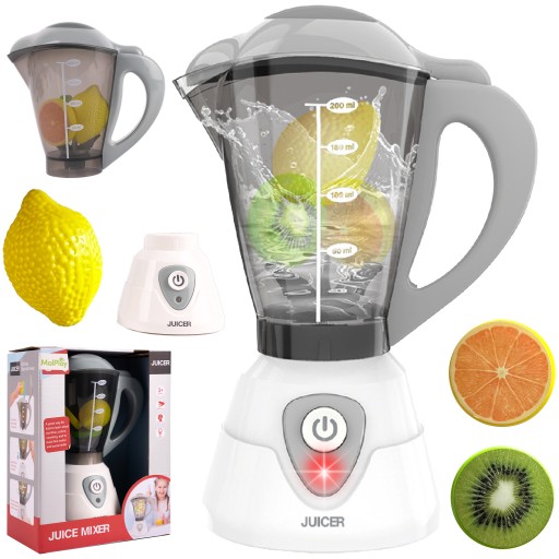 BLENDER KIELICHOWY MIKSER DLA DZIECI ZABAWKA ŚWIATŁO DŹWIĘK OWOCE 3 SZTUKI