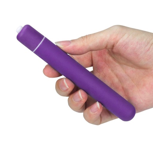 MAŁY FIOLETOWY WIBRATOR PATYK 10 TRYBÓW 13 CM