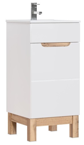 SZAFKA ŁAZIENKOWA B-24 Z UMYWALKĄ 40 CM BIAŁY